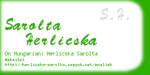 sarolta herlicska business card